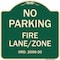 Signmission Princeton New Jersey No Parking Fire Lane Zone Heavy-Gauge Aluminum Sign, 18" x 18", G-1818-23273 A-DES-G-1818-23273 - alternate 1